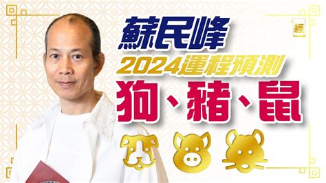 2024 苏民峰|蘇民峰2024十二生肖運程：屬狗、豬、鼠、牛、虎、。